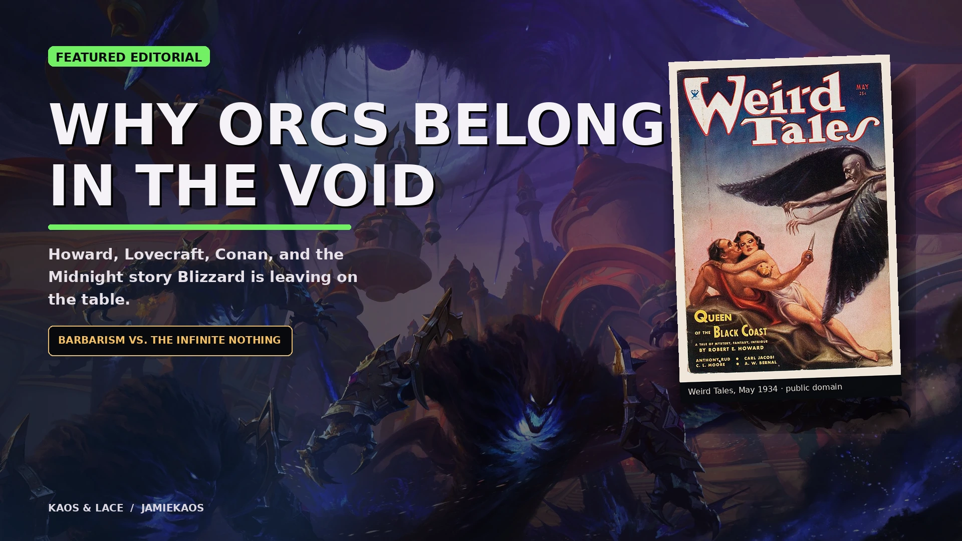 Why Orcs Belong in the Void feature artwork