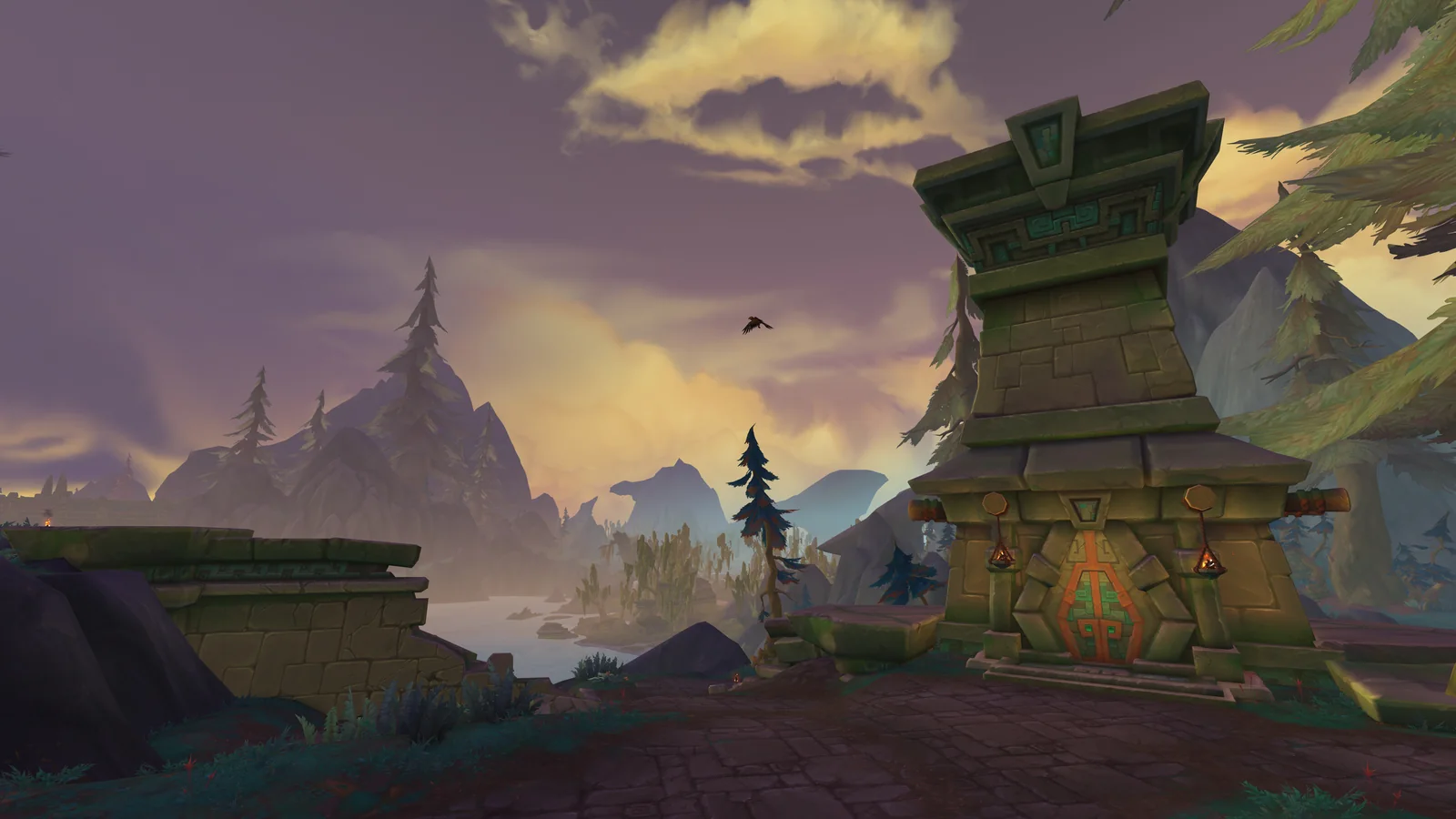 Ancient troll ruins rise across the Coiled Isle in World of Warcraft Midnight
