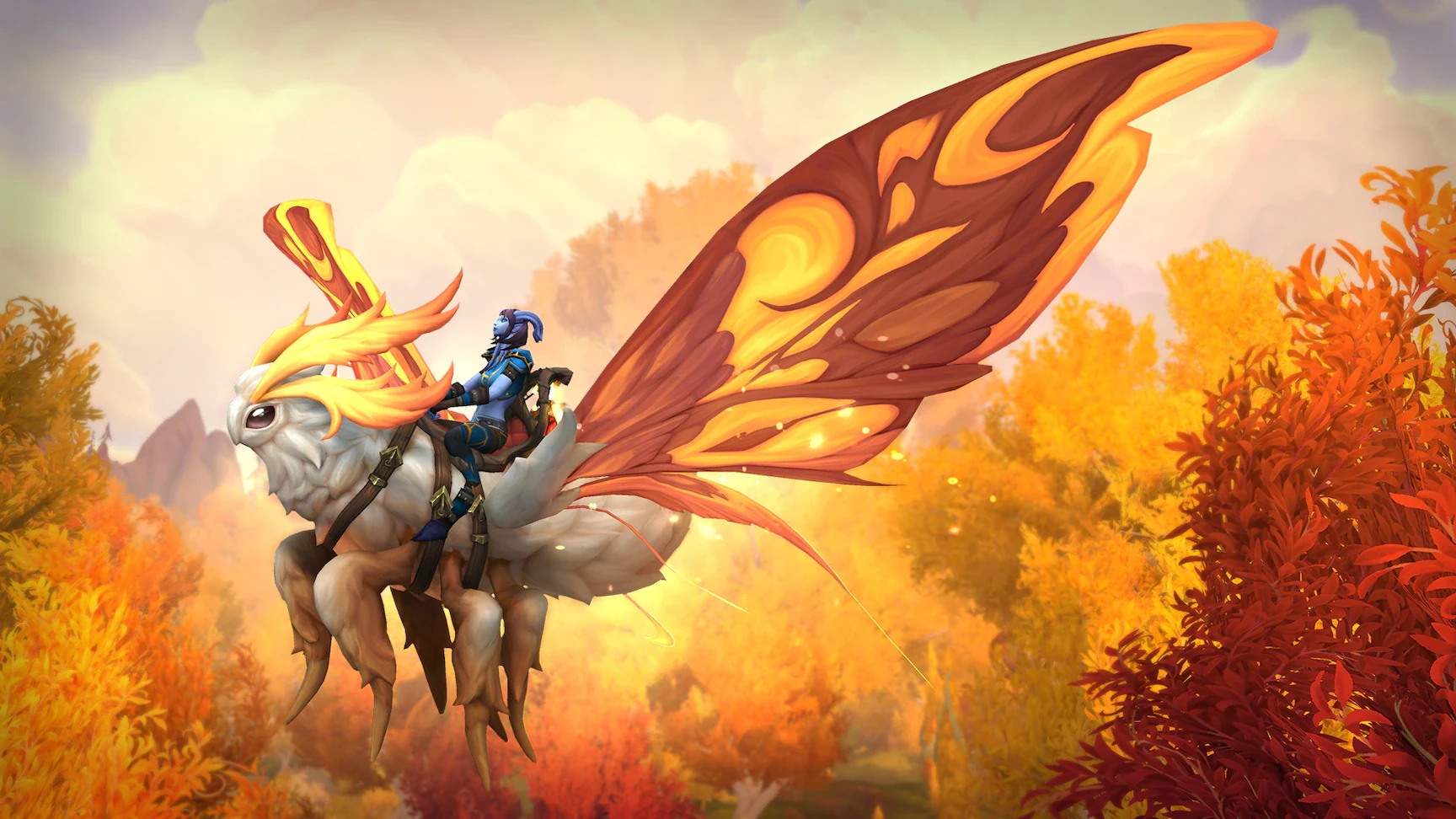 World of Warcraft Sunflare Driftmoth subscription mount